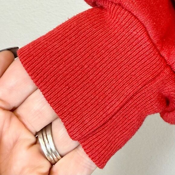 Vintage 90's JERZEES Lion Peace On Earth Christmas Sweatshirt Made in USA XL - Picture 2 of 9